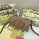 Khaki Casual Letters Patchwork Contrast Bags