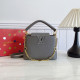Grey Casual Daily Solid Color Patchwork Chains Zipper Bags