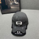 Black Gray Casual Street Letters Embroidered Irregular Contrast Hat