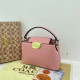 Pink Daily Solid Color Metal Accessories Trim Zipper Bags