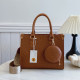 Orange Casual Letters Patchwork Embossed Bags