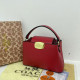 Red Daily Solid Color Metal Accessories Trim Zipper Bags