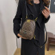 Brown Casual Letters Patchwork Zipper Bags