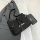 Black Casual Street Letters Embroidered Bags