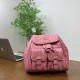 Rose Red Casual Daily Solid Color Patchwork Texture Adjustable Bags