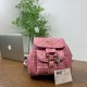 Rose Red Casual Street Solid Color Patchwork Texture Bags