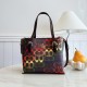 Gradient Color Casual Street Letters Gradient Patchwork Zipper Bags