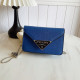 Blue Casual Solid Color Patchwork Chains Bags