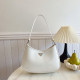 White Casual Daily Solid Color Patchwork Bags