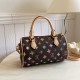 Apricot Daily Letters Gradient Zipper Contrast Bags