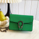 Green Casual snake Patchwork Chains Zipper Bags