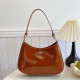 Orange Casual Daily Solid Color Patchwork Bags