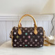 Yellow Daily Letters Gradient Zipper Contrast Bags