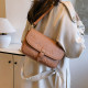 Orange Casual Letters Patchwork Embossed Bags