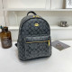 Grey Casual Letters Patchwork Zipper Bags