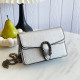 Silver Casual snake Patchwork Chains Zipper Bags