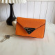 Orange Casual Solid Color Patchwork Chains Bags