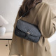 Black Casual Letters Patchwork Embossed Bags