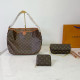Brown Casual Letters Patchwork Zipper Contrast Bags