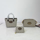 Khaki Casual Letters Patchwork Contrast Bags