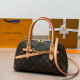 Brown Casual Letters Patchwork Zipper Bags