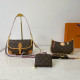 Brown Casual Letters Patchwork Contrast Bags