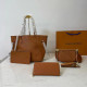 Orange Daily Letters Patchwork Zipper Embossed Bags