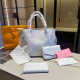 White Casual Letters Patchwork Bags