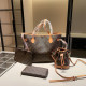 Brown Daily Letters Patchwork Contrast Bags