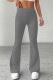 Dark Gray Casual Solid Color Patchwork Regular Mid Waist Speaker Patchwork Bottoms