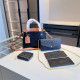 Orange Black Daily Letters Patchwork Contrast Embossed Bags
