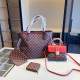 Red Daily Plaid Patchwork Contrast Bags