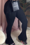 Light Gray Casual Solid Color Patchwork Bodycon Speaker Patchwork Bottoms