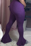 Light Gray Casual Solid Color Patchwork Bodycon Speaker Patchwork Bottoms