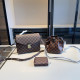 Black Brown Daily Plaid Patchwork Contrast Adjustable Bags