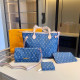 Dark Blue Street Letters Distressed Bags