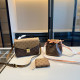Yellow Brown Daily Letters Patchwork Contrast Adjustable Bags