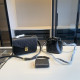 Black Casual Letters Embossed Adjustable Bags