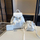 White Daily Letters Embossed Bags