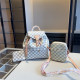 White Grey Casual Plaid Patchwork Zipper Contrast Bags