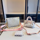 White Grey Daily Plaid Patchwork Chains Contrast Bags