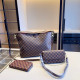 Black Brown Casual Plaid Patchwork Contrast Bags