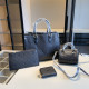 Black Casual Letters Embossed Bags