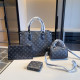 Black Daily Letters Patchwork Zipper Bags