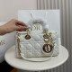 White Casual Solid Color Patchwork Metal Accessories Trim Texture Bags