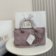 Purple Daily Solid Color Zipper Texture Bags
