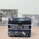 Dark Blue Daily Letters Patchwork Zipper Contrast Bags