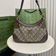 Khaki Casual Letters Patchwork Chains Zipper Bags
