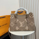 Khaki Casual Letters Patchwork Contrast Adjustable Bags