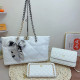 White Daily Solid Color Patchwork Chains Bags